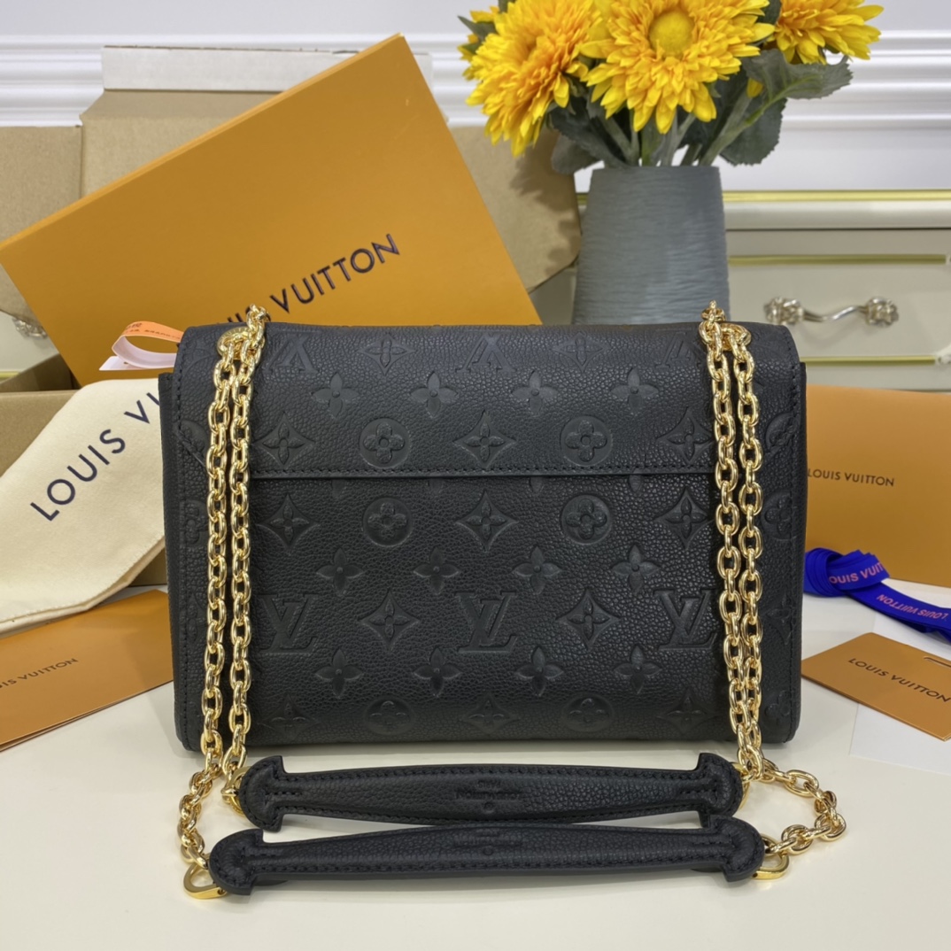 Louis Vuitton VAVIN PM Handbag Monogram Empreinte M44151 Black